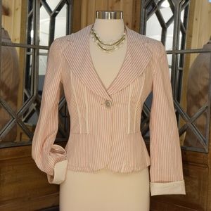 Armani Pink Pinstripe Blazer